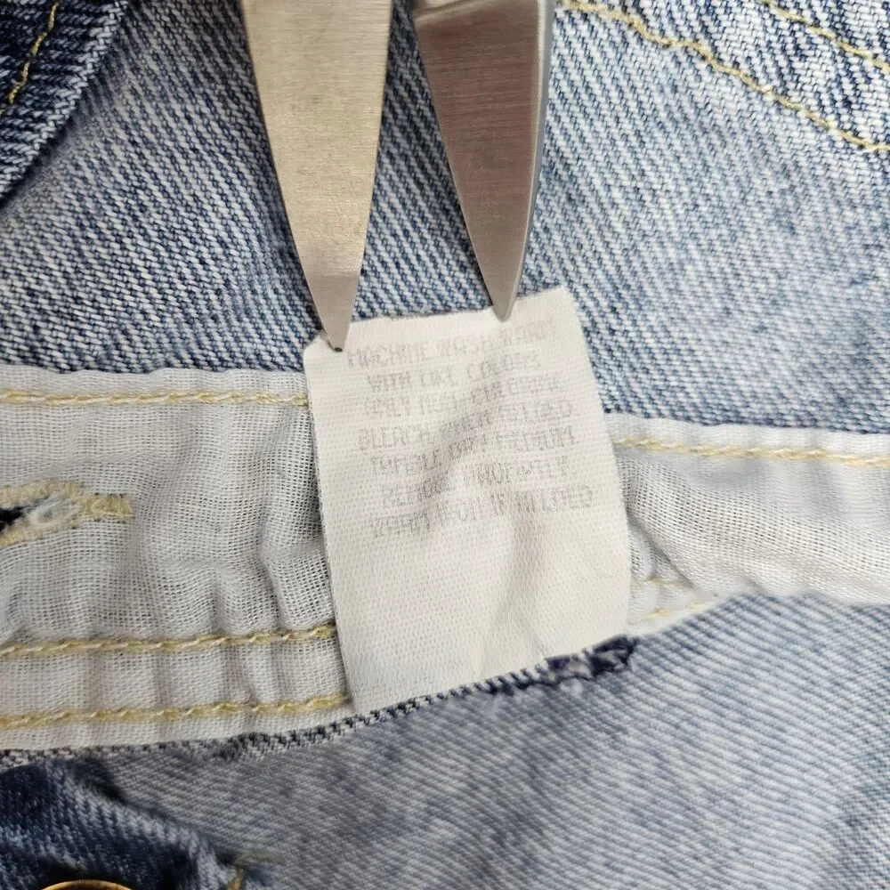 Vintage Oshkosh B'Gosh Vestbak Overalls Baby 24 Months Leg Snaps Blue Denim USA - Picture 9 of 9